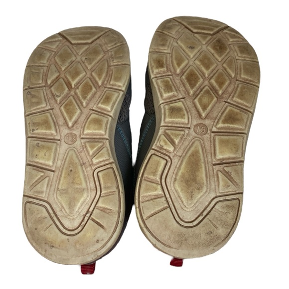 Stride Rite Boys Red Gray Sneakers Size 13M - Picture 3 of 16